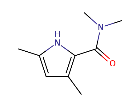 Molecular Structure of 40593-50-8 (1H-Pyrrole-2-carboxamide,N,N,3,5-tetramethyl-(9CI))