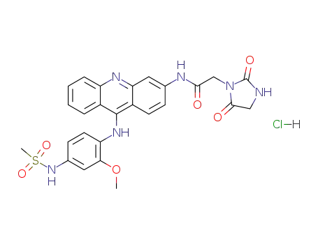 2-(2,5-Dioxo-imidazolidin-1-yl)-N-[9-(4-methanesulfonylamino-2-methoxy-phenylamino)-acridin-3-yl]-acetamide; hydrochloride