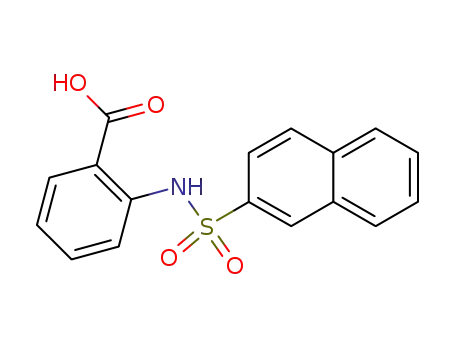 Molecular Structure of 117309-52-1 (2-[(naphthalen-2-ylsulfonyl)amino]benzoic acid)