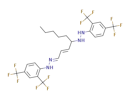 (E)-1-[2,4-bis(trifluoromethyl)phenyl]-2-[(E)-4-{2-[2,4-bis(trifluoromethyl)phenyl]hydrazinyl}non-2-enylidene]hydrazine