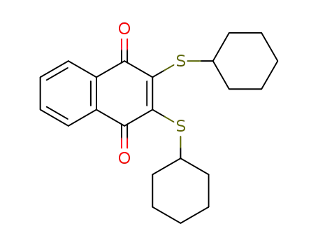 2,3-bis(1-cyclohexylsulfanyl)-1,4-naphthoquinone