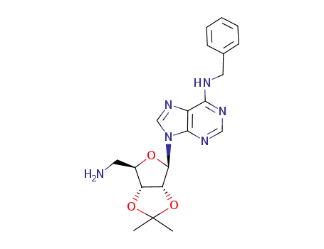 Molecular Structure of 1010855-46-5 (5'-Amino-5'-deoxy-2',3'-O-(1-methylethylidene)-N-(phenylmethyl)adenosine)