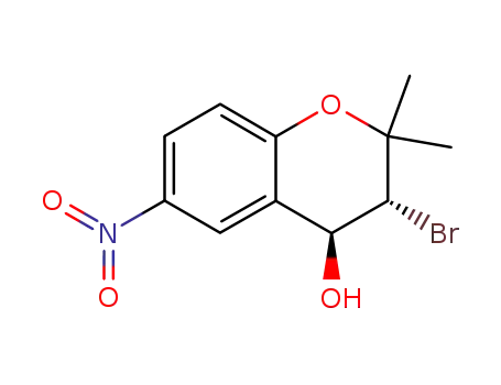 trans-3-bromo-3,4-dihydro-2,2-dimethyl-6-nitro-2H-1-benzopyran-4-ol