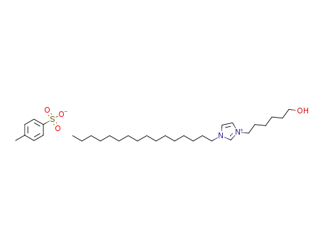 Molecular Structure of 1354971-77-9 (1-hexadecyl-3-(6-hydroxyhexyl)imidazolium tosylate)