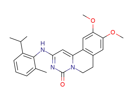 4H-Pyrimido[6,1-a]isoquinolin-4-one,
6,7-dihydro-9,10-dimethoxy-2-[[2-methyl-6-(1-methylethyl)phenyl]amino]
-