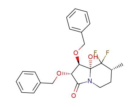 (1R,2R,7S,8aR)-1,2-bis(benzyloxy)-8,8-difluoro-8a-hydroxy-7-methylhexahydroindolizin-3(5H)-one