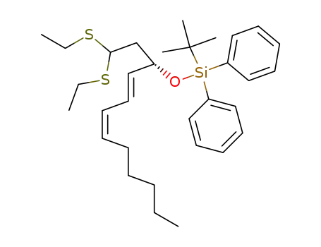 1,1-bis(ethylthio)-3(S)-<(tert-butyldiphenylsilyl)oxy>-4(E),6(Z)-dodecadiene