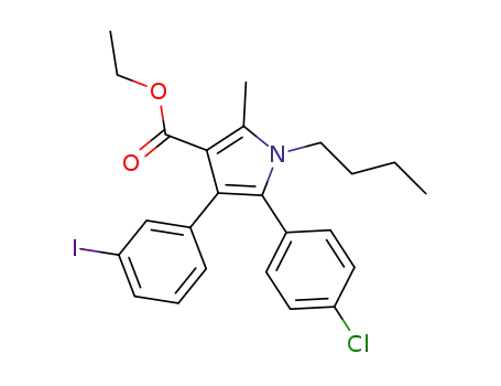 ethyl 1-butyl-5-(4-chlorophenyl)-4-(3-iodophenyl)-2-methyl-1H-pyrrole-3-carboxylate