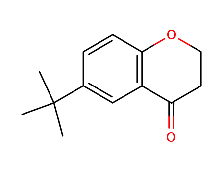 Molecular Structure of 23067-77-8 (4H-1-Benzopyran-4-one, 6-(1,1-dimethylethyl)-2,3-dihydro-)