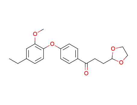 1-[4-(4-ethyl-2-methoxyphenoxy)phenyl]-3-(1,3-dioxan-2-yl)-1-phenylpropan-1-one