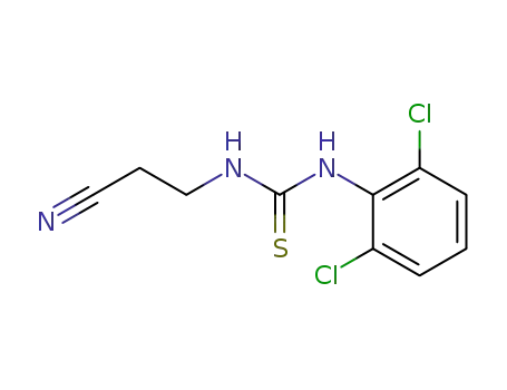 Molecular Structure of 75257-74-8 (Thiourea, N-(2-cyanoethyl)-N'-(2,6-dichlorophenyl)-)