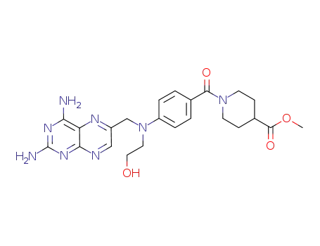C<sub>23</sub>H<sub>28</sub>N<sub>8</sub>O<sub>4</sub>