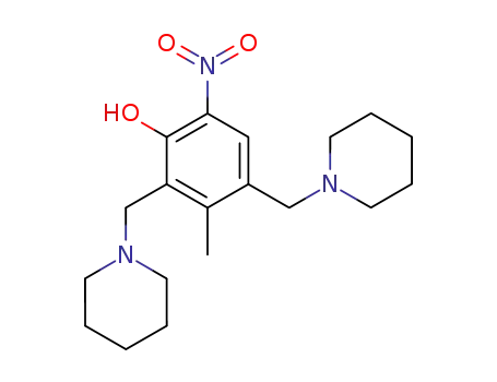 5-methyl-2-nitro-4,6-bis(piperidin-1'-ylmethyl)phenol