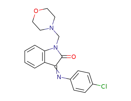3-(AZA(4-CHLOROPHENYL)METHYLENE)-1-(MORPHOLIN-4-YLMETHYL)INDOLIN-2-ONE