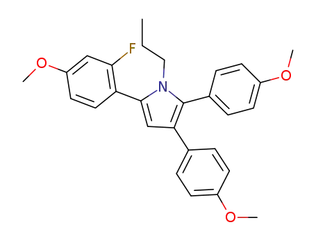 5-(2-fluoro-4-methoxyphenyl)-2,3-bis(4-methoxyphenyl)-1-propyl-1H-pyrrole