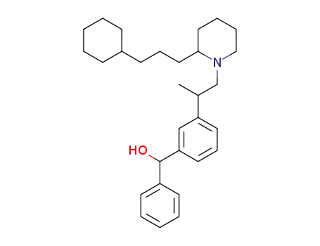 Benzenemethanol,
3-[2-[2-(3-cyclohexylpropyl)-1-piperidinyl]-1-methylethyl]-a-phenyl-