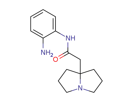 Molecular Structure of 88069-44-7 (1H-Pyrrolizine-7a(5H)-acetamide, N-(2-aminophenyl)tetrahydro-)