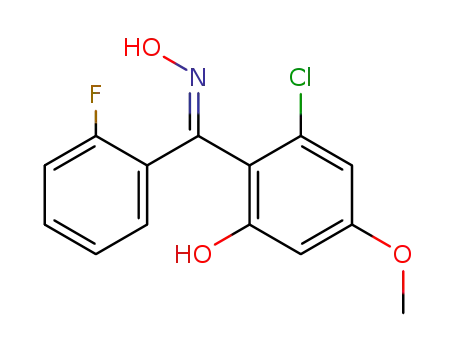 (E)-2-chloro-2'-fluoro-6-hydroxy-4-methoxybenzophenone oxime