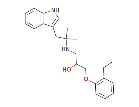 1-(2-ethyl-phenoxy)-3-(2-indol-3-yl-1,1-dimethyl-ethylamino)-propan-2-ol