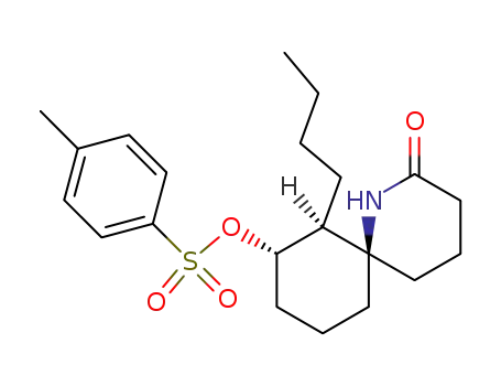 (6R<sup>*</sup>,7S<sup>*</sup>,8S<sup>*</sup>)-7-butyl-8-(4-methylphenylsulfonyloxy)-1-azaspiro<5.5>undecan-2-one