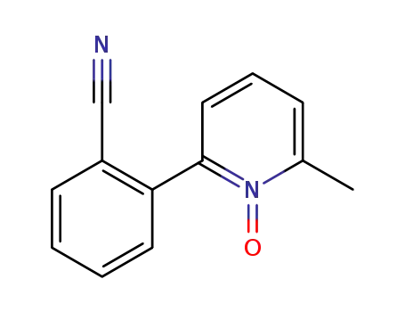 Molecular Structure of 1403954-67-5 (2-(2-cyanophenyl)-6-methylpyridine N-oxide)