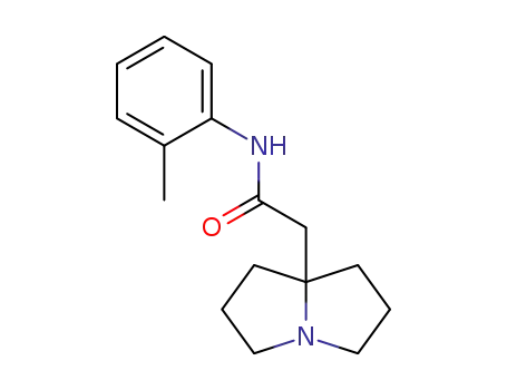 Molecular Structure of 88069-57-2 (1H-Pyrrolizine-7a(5H)-acetamide, tetrahydro-N-(2-methylphenyl)-)