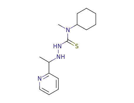 Molecular Structure of 83476-87-3 (Hydrazinecarbothioamide,
N-cyclohexyl-N-methyl-2-[1-(2-pyridinyl)ethyl]-)