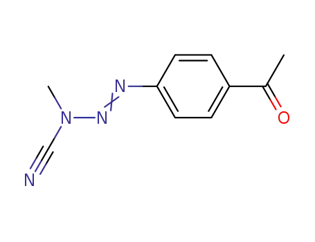 Molecular Structure of 84984-34-9 (1-(p-acetylphenyl)-3-cyano-3-methyltriazene)
