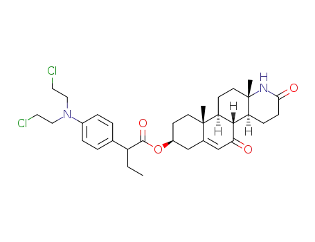 17α-aza-D-homo-androst-5-en-7,17-dione-3β-yl 2-[4-N,N-bis(2-chloroethyl)amino-phenyl]butanoate