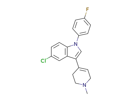 1H-Indole,
5-chloro-1-(4-fluorophenyl)-3-(1,2,3,6-tetrahydro-1-methyl-4-pyridinyl)-