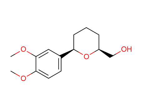 ((2S,6R)-6-(3,4-dimethoxyphenyl)tetrahydro-2H-pyran-2-yl)methanol