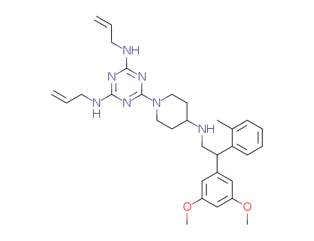 1-[4,6-bis(allylamino)-2-s-triazinyl]-4-[2-(3,5-dimethoxyphenyl)-2-(2-methylphenyl)ethylamino]piperidine