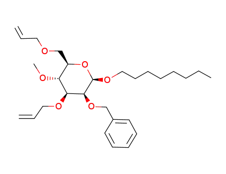 Octyl-3,6-di-O-allyl-2-O-benzyl-4-O-methyl-β-D-mannopyranosid