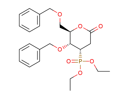 4,6-di-O-benzyl-2,3-dideoxy-3-diethoxyphosphoryl-D-ribo-hexono-1,5-lactone