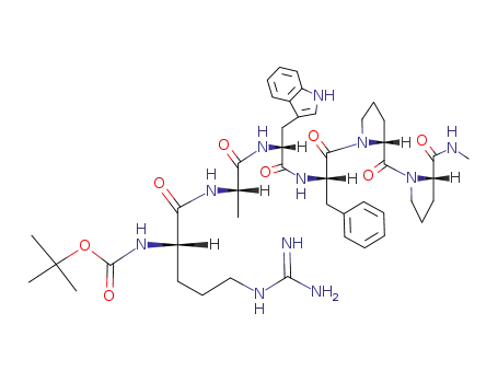 Molecular Structure of 141636-53-5 (Boc-Arg-Ala-D-Trp-Phe-D-Pro-Pro-NMe)