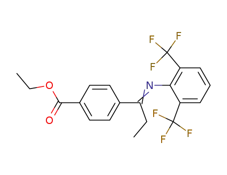 4-{1-[(E)-2,6-Bis-trifluoromethyl-phenylimino]-propyl}-benzoic acid ethyl ester