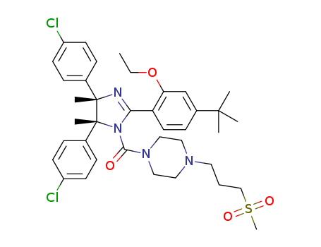 [(4R,5S)-4,5-Bis(4-chlorophenyl)-2-[4-(1,1-dimethylethyl)-2-ethoxyphenyl]-4,5-dihydro-4,5-dimethyl-1H-imidazol-1-yl][4-[3-(methylsulfonyl)propyl]-1-piperazinyl]methanone