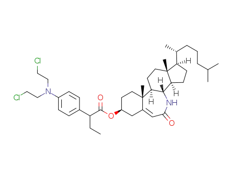 7α-aza-B-homo-cholest-5-en-7-one-3β-yl 2-[4-N,N-bis(2-chloroethyl)amino-phenyl]butanoate