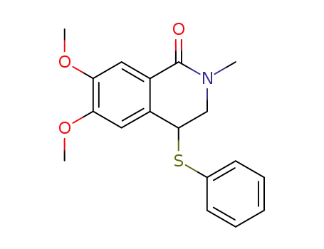 6,7-Dimethoxy-2-methyl-4-phenylsulfanyl-3,4-dihydro-2H-isoquinolin-1-one