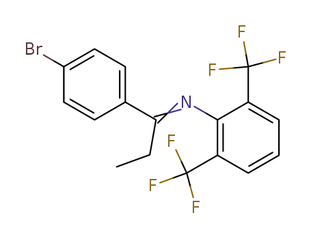 (2,6-Bis-trifluoromethyl-phenyl)-[1-(4-bromo-phenyl)-prop-(E)-ylidene]-amine