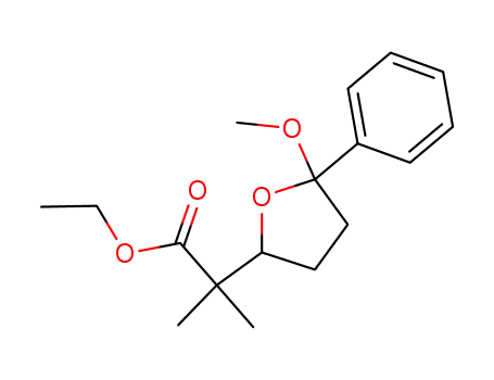 ethyl 2-(5'methoxy-5'-phenyl-2'-tetrahydrofuryl)isobutyrate