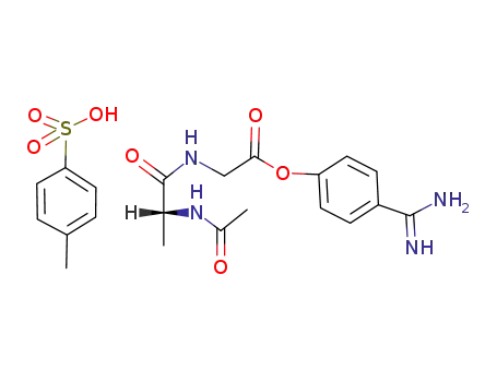 N-acetyl-D-alanylglycine p-amidinophenyl ester p-toluenesulfonate