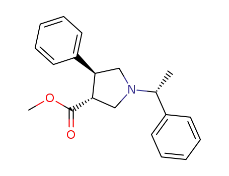 (3R,4S,1′R)methyl 4-phenyl-1-(1′-phenylethyl)pyrrolidine-3-carboxylate