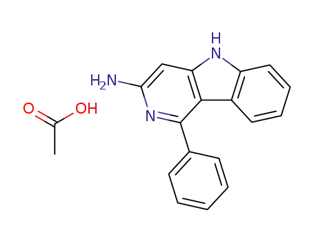 Molecular Structure of 75240-16-3 (1-phenyl-5H-pyrido[4,3-b]indol-3-amine acetate (1:1))