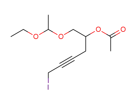 Acetic acid 1-(1-ethoxy-ethoxymethyl)-5-iodo-pent-3-ynyl ester