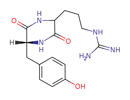 2-{3-[5-(4-hydroxybenzyl)-3,6-dioxopiperazin-2-yl]propyl}guanidine