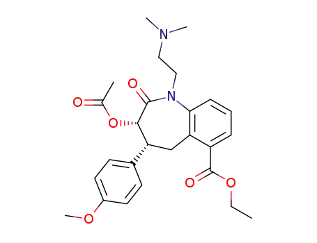 Molecular Structure of 138334-49-3 ((3S,4R)-3-Acetoxy-1-(2-dimethylamino-ethyl)-4-(4-methoxy-phenyl)-2-oxo-2,3,4,5-tetrahydro-1H-benzo[b]azepine-6-carboxylic acid ethyl ester)