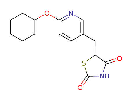 5-(6-Cyclohexyloxy-pyridin-3-ylmethyl)-thiazolidine-2,4-dione