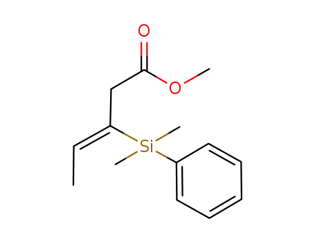 3-Pentenoic acid, 3-(dimethylphenylsilyl)-, methyl ester, (Z)-