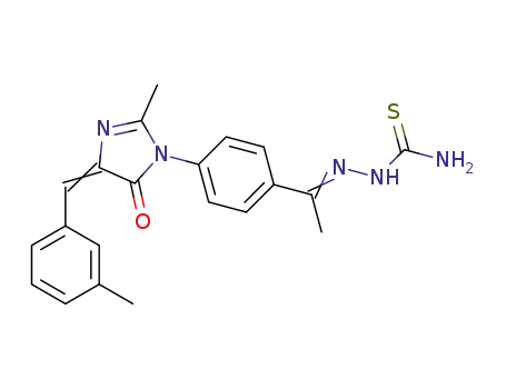 2-(1-(4-(2-methyl-4-(3-methylbenzylidene)-5-oxo-4,5-dihydro-1H-imidazol-1-yl)phenyl)ethylidene)hydrazinecarbothioamide